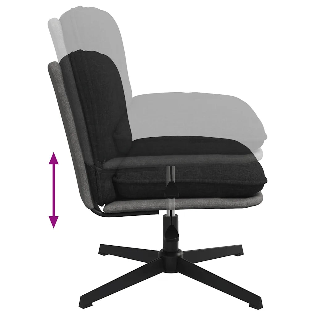 Sedia da Ufficio Girevole Nera in Tessuto 4105394