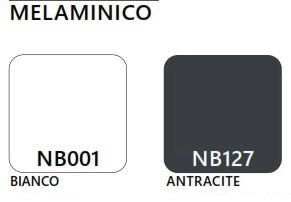 Cassettiera su ruote in melaminico con 3 cassetti cm. 42x56x57h