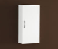 Falegnameria Adriatica Pensile Bagno 1 anta reversibile bianco lucido 35x19x72 cm