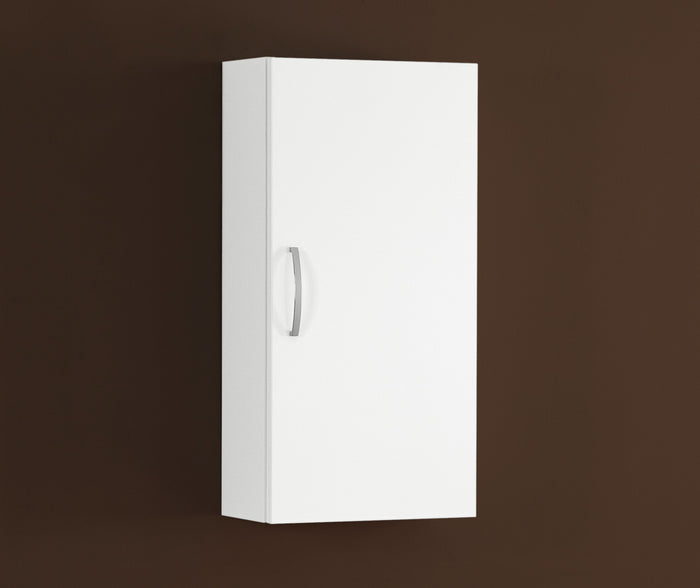 Falegnameria Adriatica Pensile Bagno 1 anta reversibile bianco lucido 35x19x72 cm