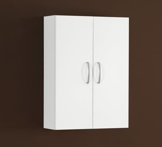 Falegnameria Adriatica Pensile Bagno 2 ante bianco lucido 51x19x72 cm