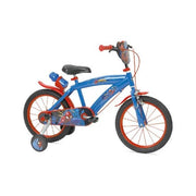 Bicicletta mandelli 120165115 spiderman con rotelle blu e rosso