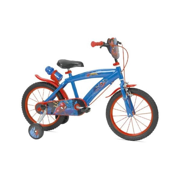 Bicicletta mandelli 120165115 spiderman con rotelle blu e rosso