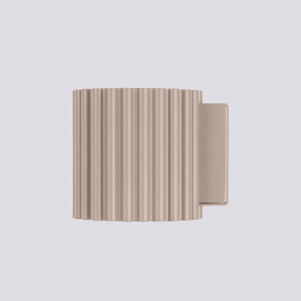 Applique taupe tubo rigato 10cm su-giù G9 VISTAO PureLume
