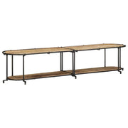Mobile Porta TV-Mobile per TV-Credenza TV 200x42x40 cm in Massello di Mango Grezzo