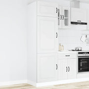 Armadio da Cucina-Credenza da Cucina Kalmar Bianco in Legno Multistrato