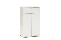 MeMi Me306BIA Armadietto, Legno, Bianco, 38x60x105 cm