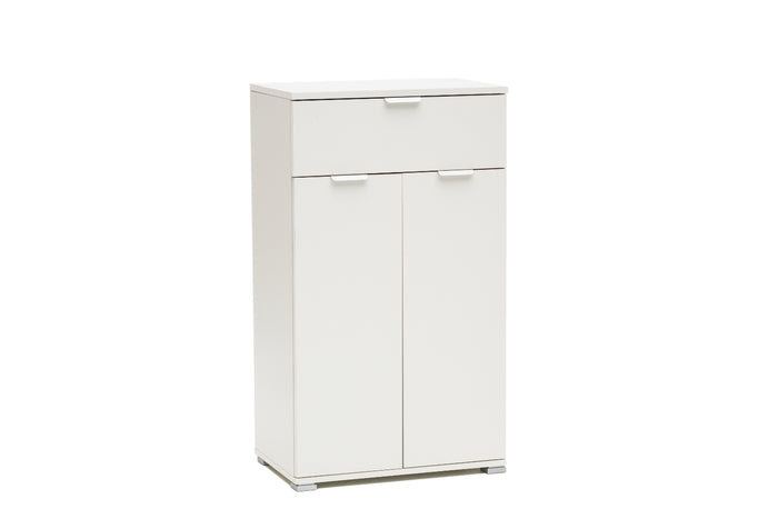 MeMi Me306BIA Armadietto, Legno, Bianco, 38x60x105 cm