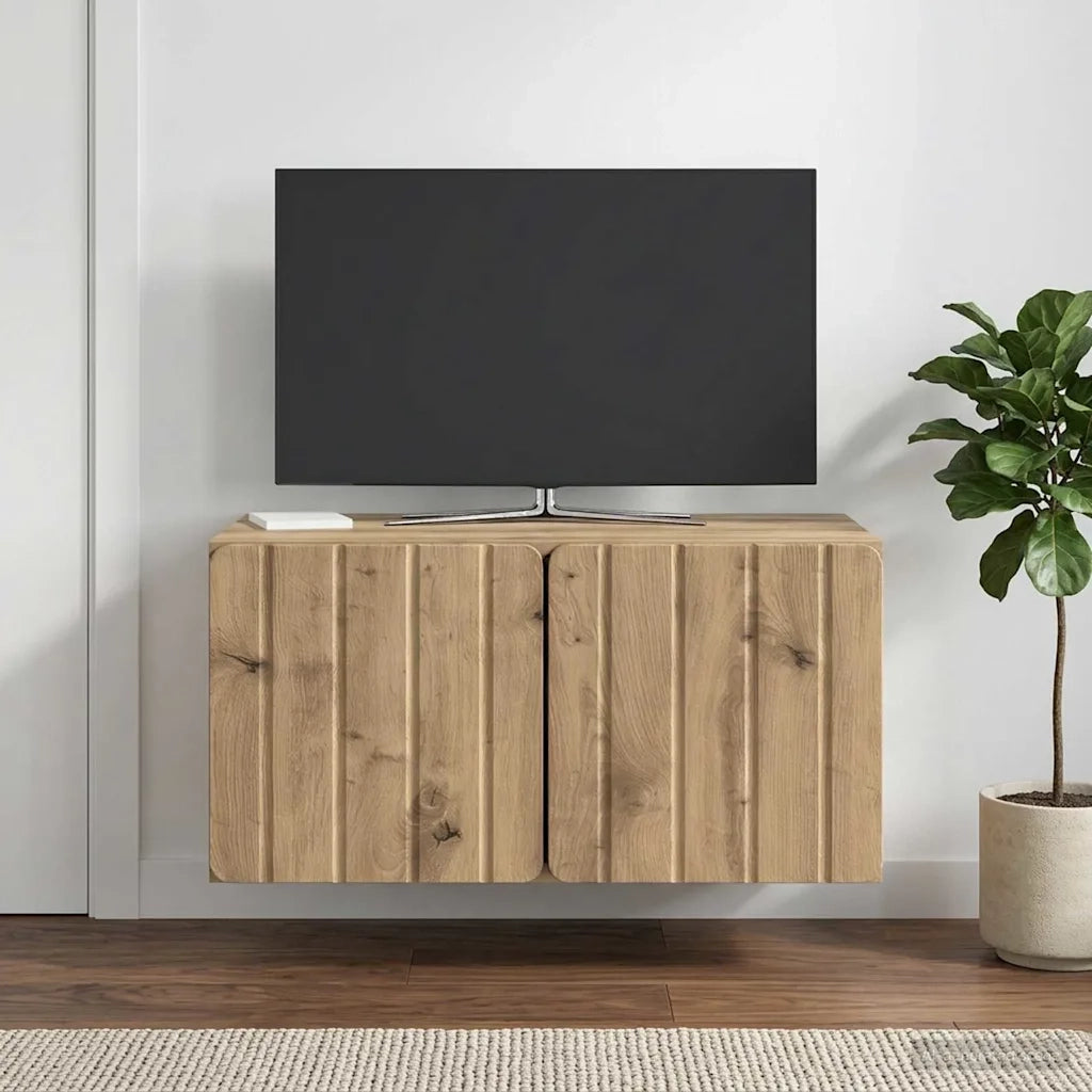 Mobile Porta TV da Muro Rovere Artigianale 59,5 x 41 x 30 cm 898344