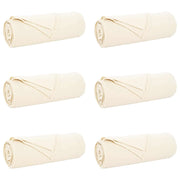 Coperte da Pile 6 pz Crema 280 x 210 cm Panno