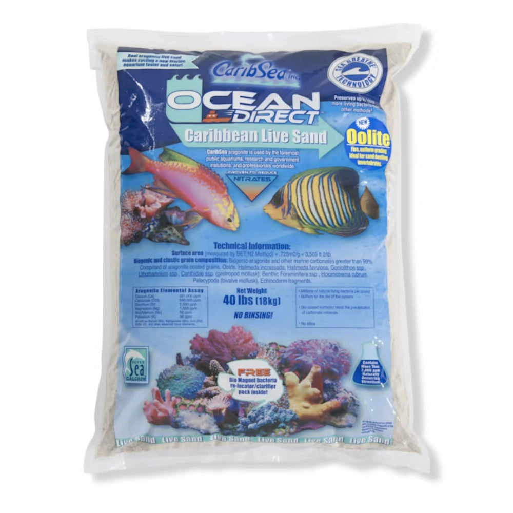 CaribSea Ocean Direct Oolite Live Sand Formato: 18,14 Kg