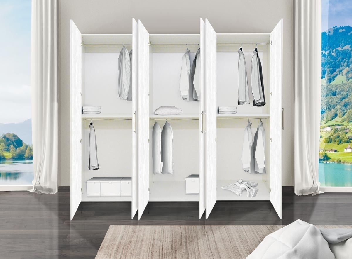 ARMADIO 6 ANTE BIANCO FRASSINO