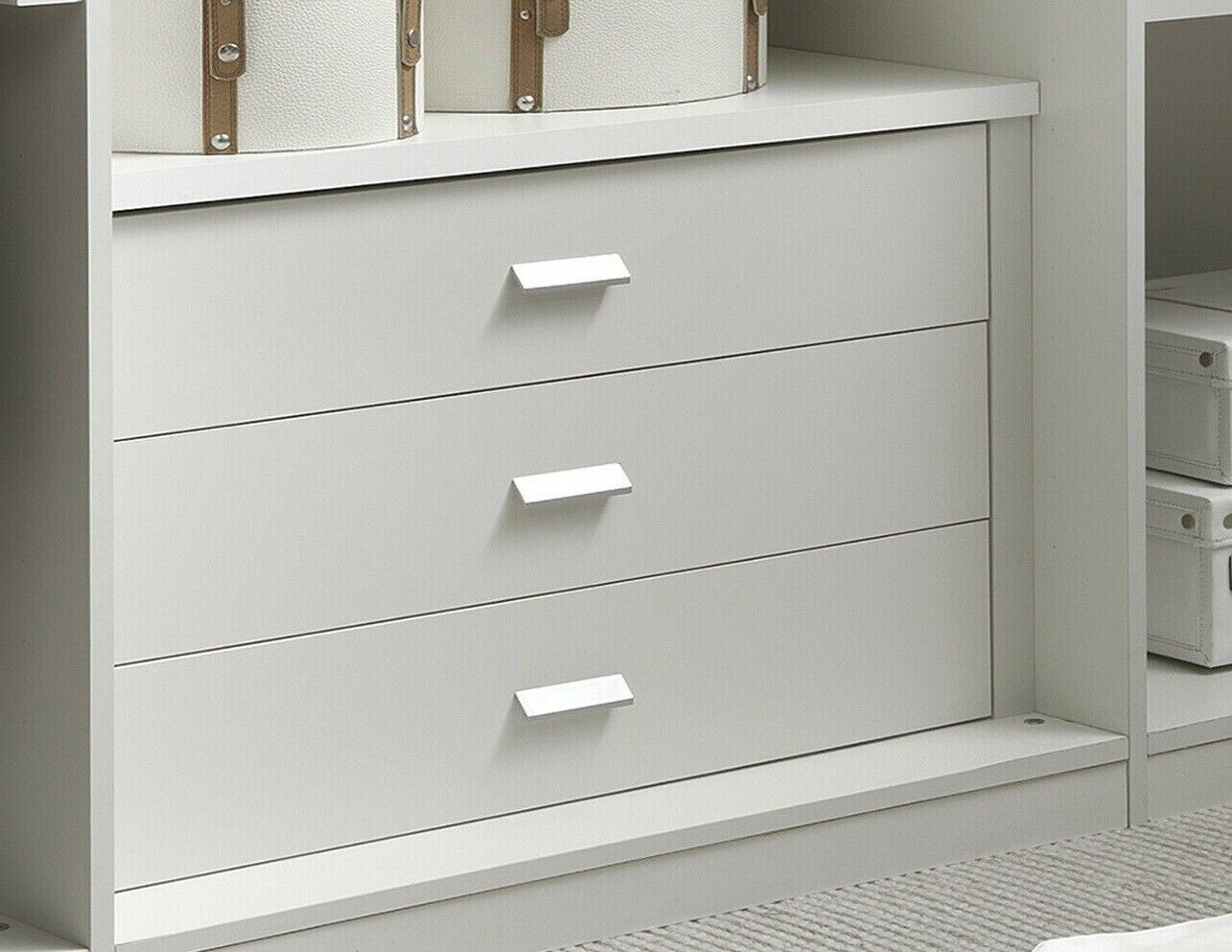 CASSETTIERA INTERNA PER ARMADIO MAXI GRIGIA 3 CASSETTI 87,2x44x58,5 CM
