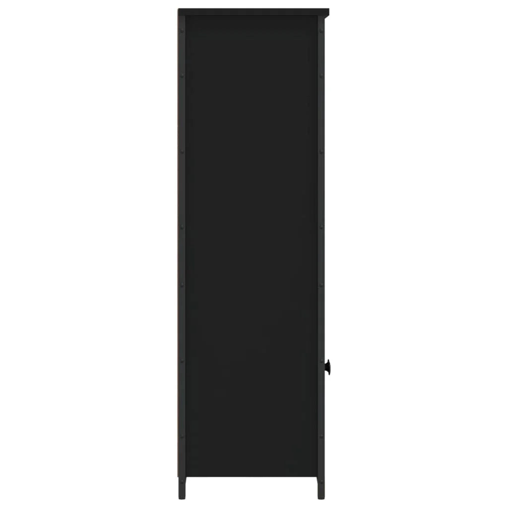Buffet credenza cassettiera mobiletto mobile contenitore organizer per cucina soggiorno salotto alto 62 x 32 x 103,5 cm legno ingegnerizzato nero 02_0034950