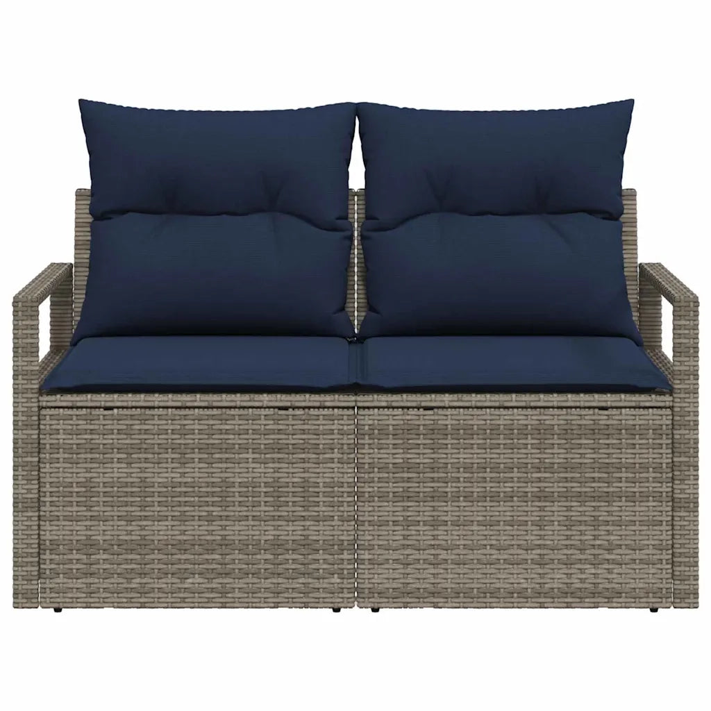 Divano da giardino con cuscino 120 x 62 x 69 cm. polyrattan