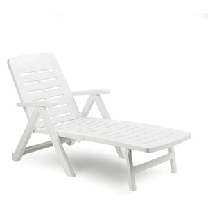 Lettino Smeraldo C/Ruote Bianco