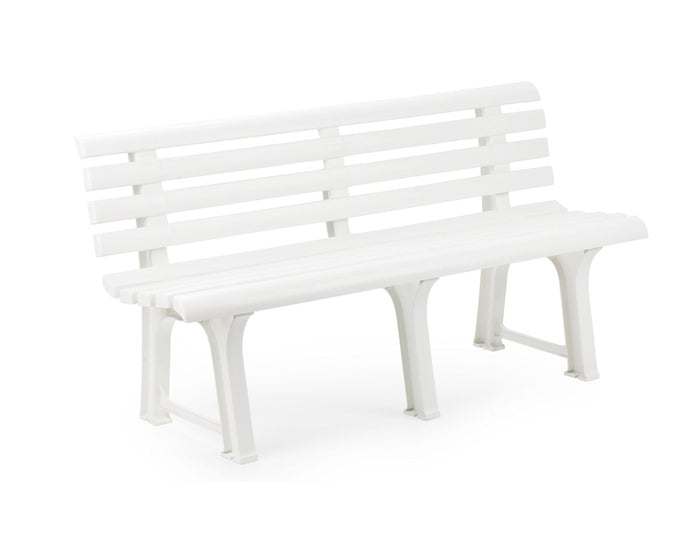 PANCHINA IN RESINA ORCHIDEA BIANCA