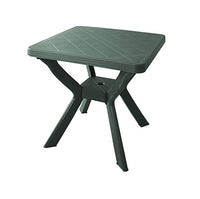 Tavolo Quadrato in plastica 80x80 Nilo verde, per bar, terrazza, giardino
