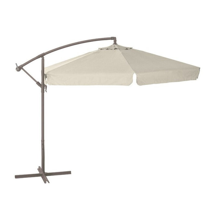 VERDELOOK Ombrellone a Braccio in Poliestere 3x3 m, Ecru, per Giardino arredo Esterni