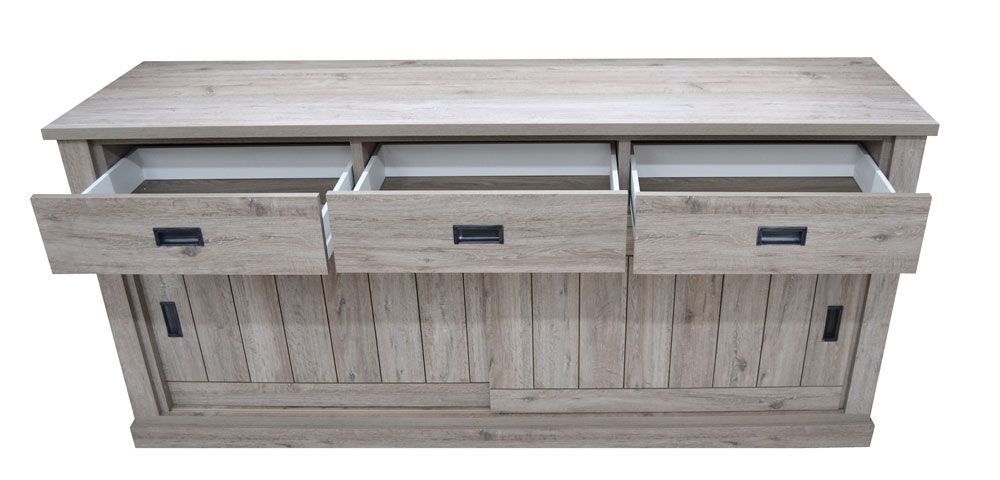 CREDENZA ANTHONY 2ANTE + 3CASSETTI 220X50X95 DE281