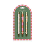 A Dopo set di 3 penne - Flower, Stripe, Lemon