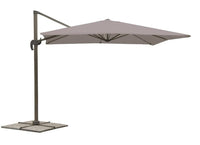 VERDELOOK Ombrellone braccio deluxe 3x4m grigio