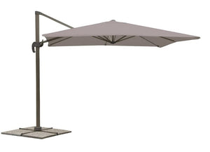 VERDELOOK Ombrellone braccio deluxe 3x4m grigio