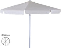 VERDELOOK Ombrellone in Alluminio e Poliestere, 3x3 m, Ecr?