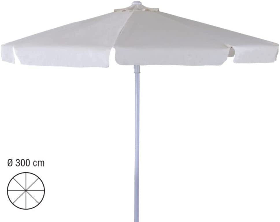 VERDELOOK Ombrellone in Alluminio e Poliestere, 3x3 m, Ecr?