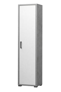 3602 OSB Colonna Montata spessore 25mm un'anta finirtura scocca ossido ante bianco cemento 43,7 L x 175 H x 33 P