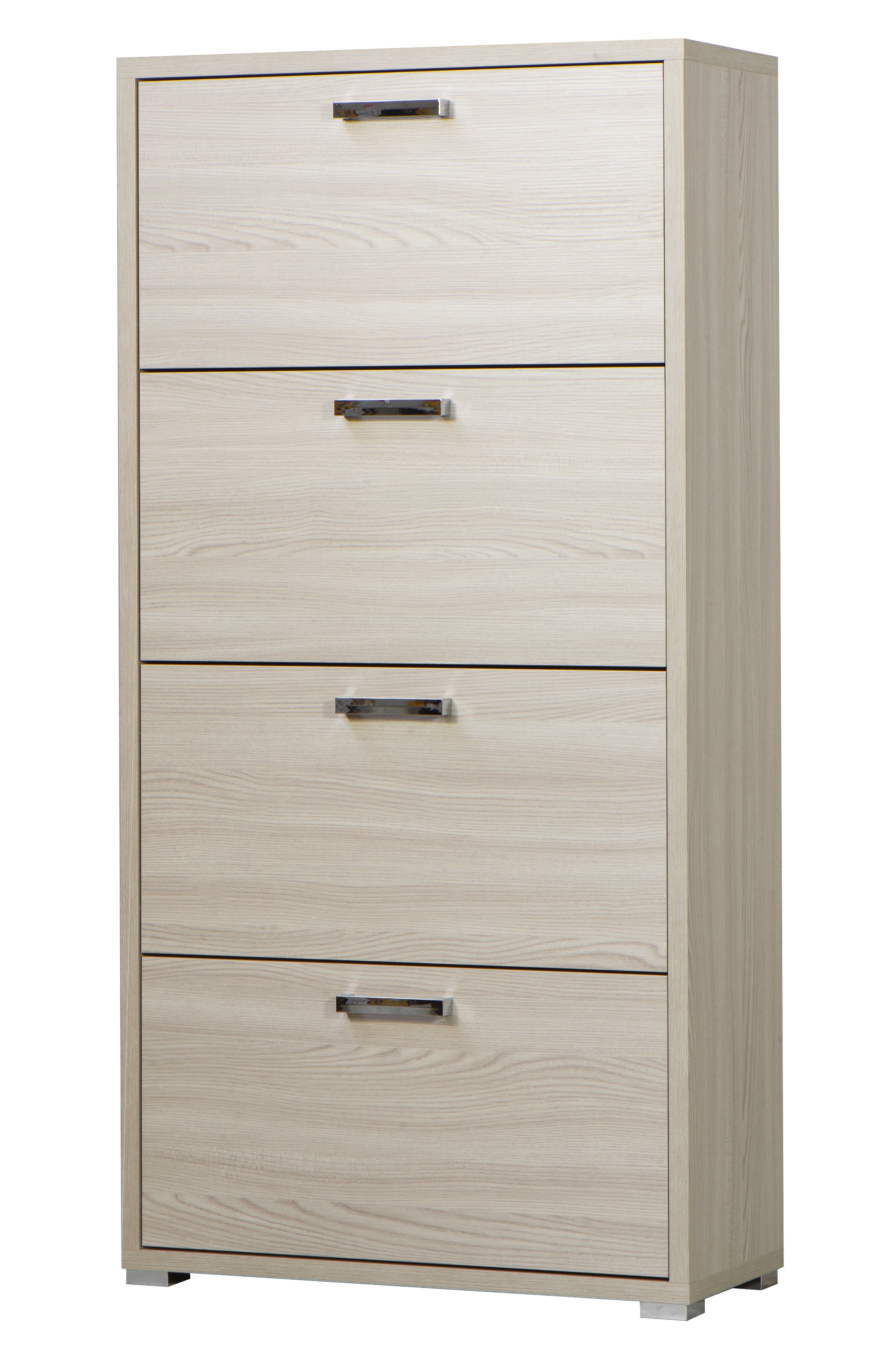 3280OLM Scarpiera Montata 4 Ante a ribalta Doppie Spessore 25mm finitura olmo 75,3 L x 151,8 H x 33 P