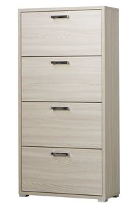 3280OLM Scarpiera Montata 4 Ante a ribalta Doppie Spessore 25mm finitura olmo 75,3 L x 151,8 H x 33 P