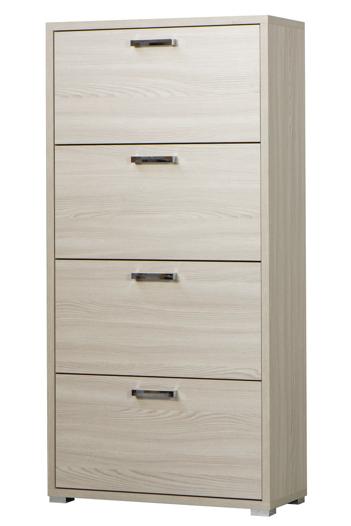 3280OLM Scarpiera Montata 4 Ante a ribalta Doppie Spessore 25mm finitura olmo 75,3 L x 151,8 H x 33 P