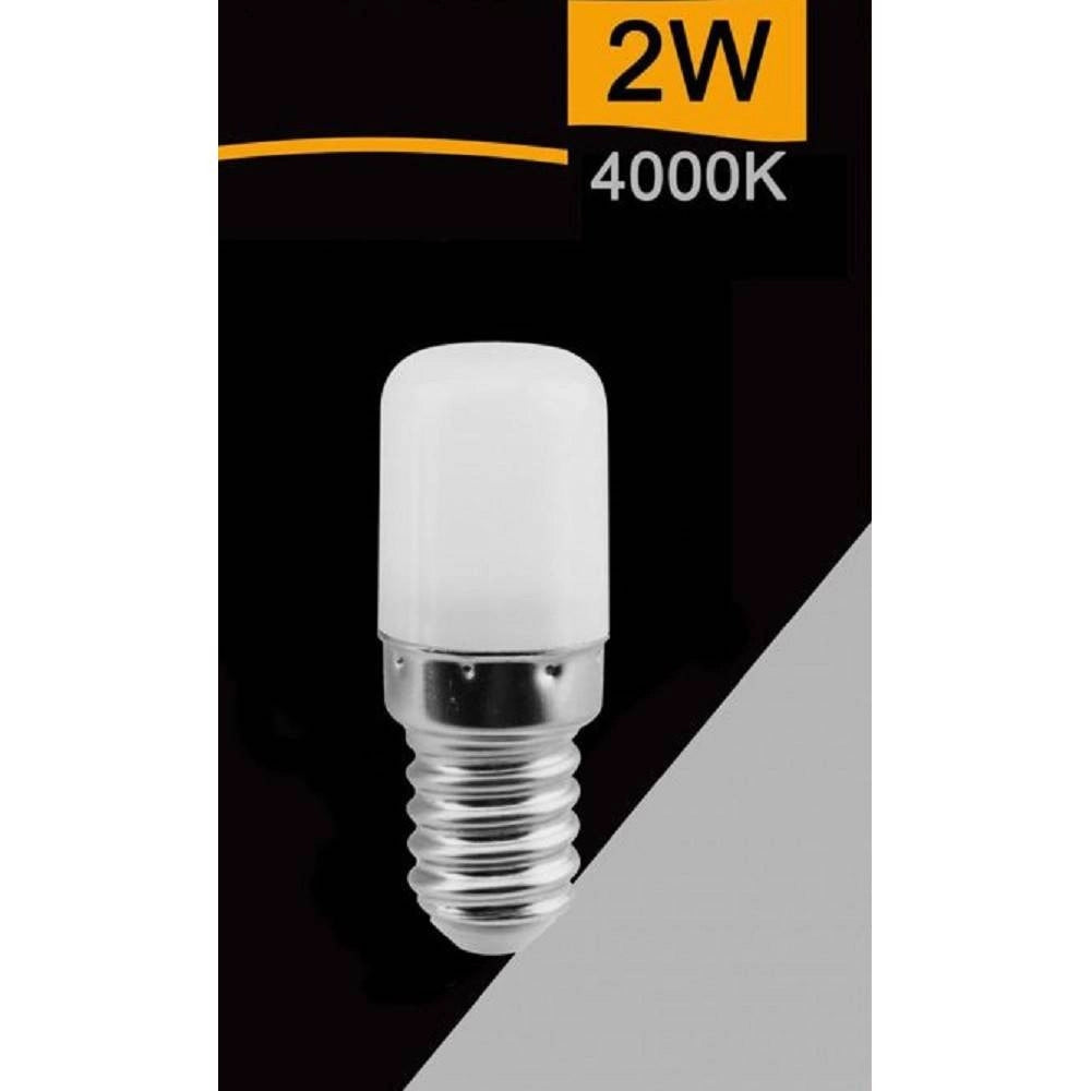 Trade Shop - Lampadina Led E14 2watt Luce 4000k 6500k 3000k Per Frigorifero Sparac-e14-2w-0s2 -