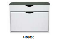 Camillo Rigamonti S.r.l Panca portascarpe con vano e Cuscino, Poliestere, 60x30x50