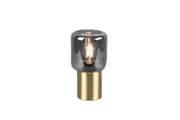 Lampada da tavolo NICO oro vetro trasparente E27 24cm