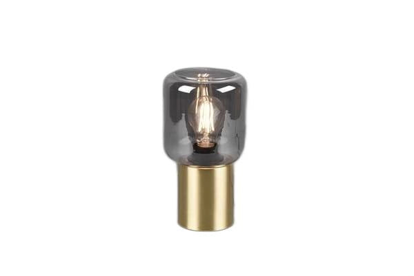 Lampada da tavolo NICO oro vetro trasparente E27 24cm