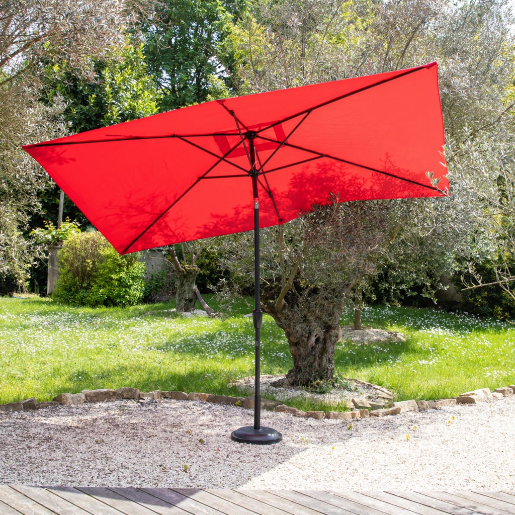 HAPUNAOmbrello rettangolare diritto 2x3m rosso