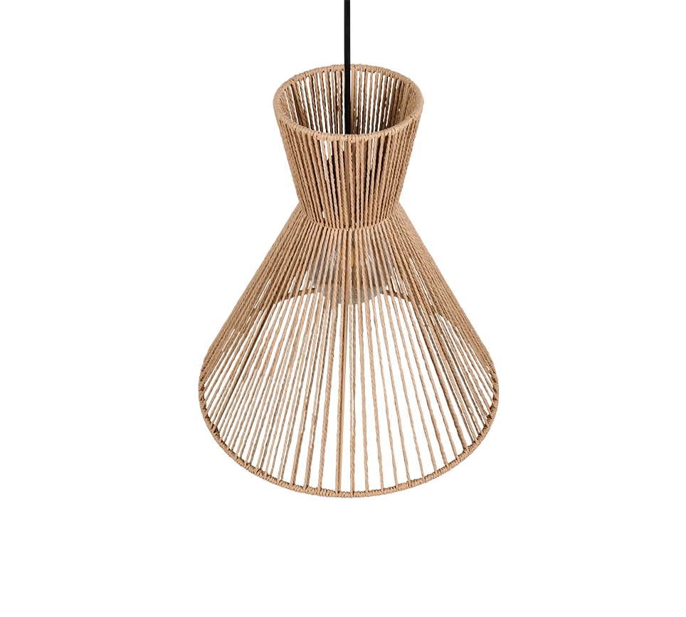 Lampada a sospensione, fibre naturali, D 35 cm, Rosalie