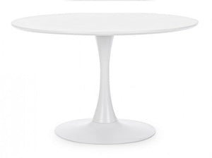 Tavolo Ø120x75h cm Bloom Bianco