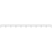Recinzione da Giardino con Punta a Lancia in Acciaio 1673x75 cm Nero 277712