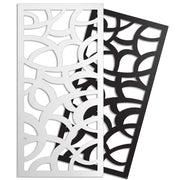 ROOTS - Pannello in PVC traforato - Parasole Misura: 47x94 cm, Colore: nero