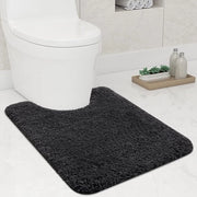 Mat antiscivolo morbido per bagno con foro 51 x 61 cm - Grigio scuro