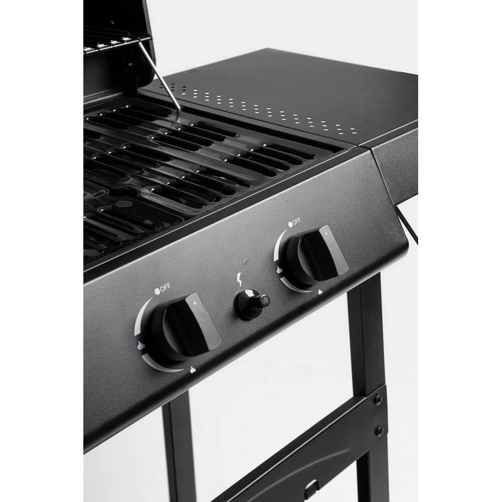Barbecue a Gas Acciaio Nero da Esterno Moderno - LYMER