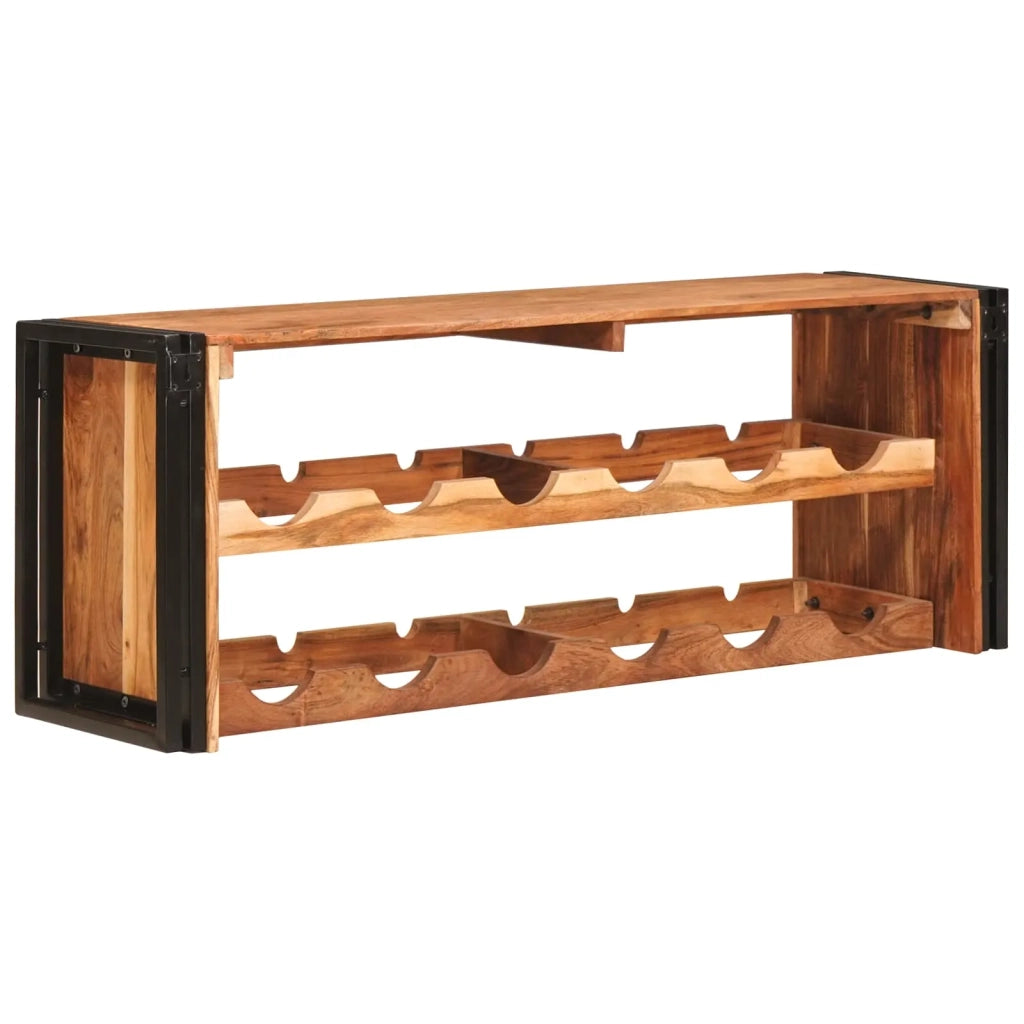Portabottiglie 120 x 45 x 33 cm Legno di Acacia Massello 4104764