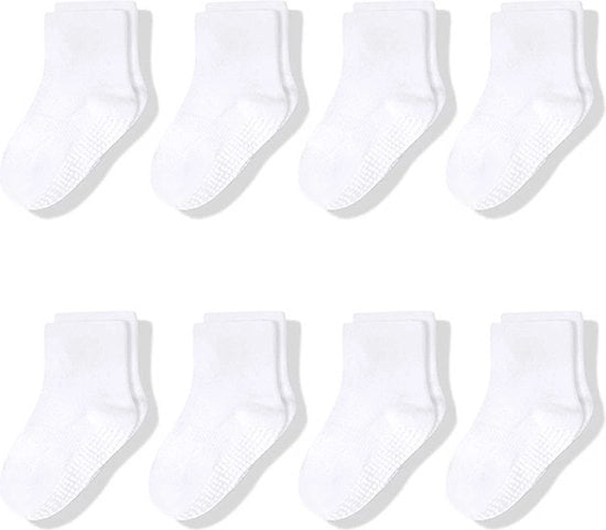 Calze Antiscivolo per Bambini - Età 3-5 anni - Calze Antiscivolo per Casa - Calze con Grip - Calze in ABS - per Bambini - per Ragazze di 3-5 anni - Salute - 100% Cotone