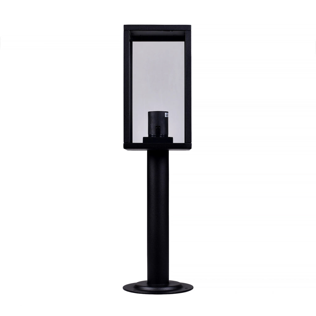 FARETTO DA TERRA DA ESTERNO IP44 CON ATTACCO E27 - DESIGN MODERNO IN ALLUMINIO E VETRO RESISTENTE E IMPERMEABILE