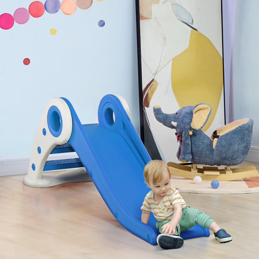 Scivolo Pieghevole per Bambini 3-6 Anni ¨C Xylo ¨C Blu HDPE 120x50x56cm Interno Esterno