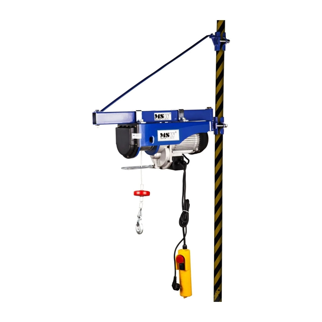 Argano elettrico professionale con telecomando 1600W capacità 500/1000kg utensili da officina/garage 3414045