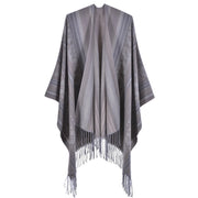 Sciarpa jacquard da donna, stile street europeo e americano, con spacco, cappa spessa e calda